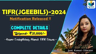 TIFR Exam JGEEBILS2024  Complete Details [upl. by Jelene]