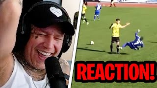 ER FOULT WIE IN FIFA😂 REAKTION auf Kreisliga Best of  MontanaBlack Reaktion [upl. by Ardnasella]