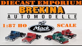 187 HO Scale Brekina Mack RS 700 Model Trucks [upl. by Harri]