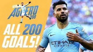 Sergio Agüero  All 200 Man City Goals [upl. by Sikes]