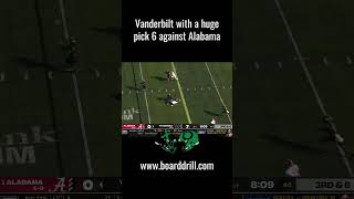 HUGE pick 6 by Vanderbilt [upl. by Franky]