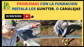 COMO INSTALAR CANALEJAS GUTTER PARA LA LLUVIA PASO A PASO EVITA PROBLEMAS CON LA FUNDACION [upl. by Eilema]