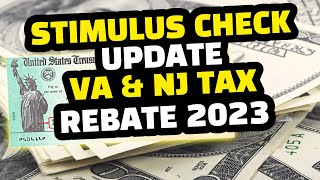 New Stimulus Check Updates Virginia amp New Jersey Tax Rebate 2023  Social Security Increase Info [upl. by Horbal735]