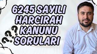 6245 Sayılı Harcırah Kanunu Soruları [upl. by Ioyal191]