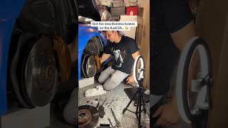 UPGRADING TO 4 PISTON PORSCHE BREMBO BRAKES ON MY AUDI S4 THEY FIT… SHORTS [upl. by Nyrmac378]