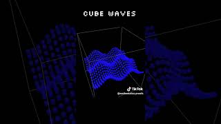 Desmos 3D Cube Waves Animation Desmos3d desmos desmosart [upl. by Wanda]