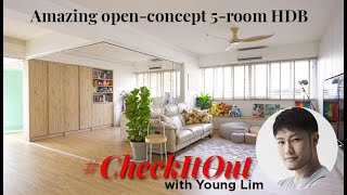 House tour Amazing 5room HDB flat with a clean and open design [upl. by Atiragram]