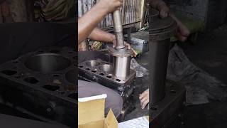 How to install sylender liner piston in tractor car all engine rebuilding shorts [upl. by Enegue412]