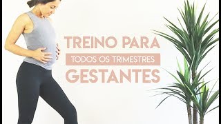 TREINO PARA GESTANTES  Todos os Trimestres [upl. by Leatri]