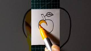 Easy drawing of Apricot art drawingtutorials drawing artandcraft drawingtechniques [upl. by Enihpets]