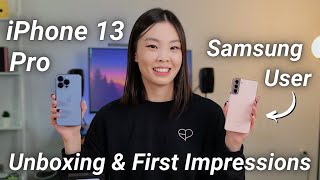 iPhone 13 Pro Unboxing amp First Impressions  From a Samsung User [upl. by Hausner]