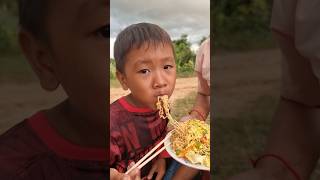 Survival Skill omelet with carrot funny in wild forest bushcraft camping survival [upl. by Duquette]