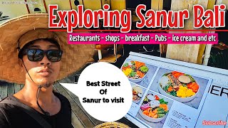 Sanur Bali Best street in Sanur to visit [upl. by Maye]