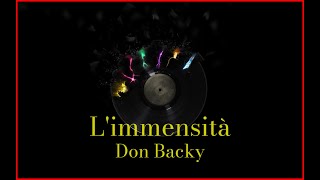 Don Backy  L immensità Lyrics Karaoke [upl. by Radie]