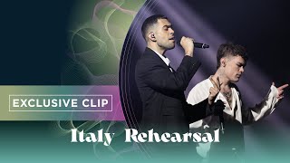 Mahmood amp Blanco  Brividi  Exclusive Rehearsal Clip  Italy 🇮🇹  Eurovision 2022 [upl. by Lamoree]