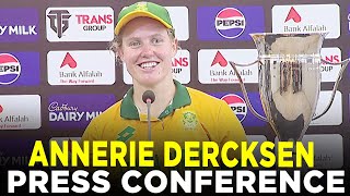 Annerie Dercksen Press Conference  Pakistan W vs South Africa W  3rd T20I 2024  PCB  M3E1K [upl. by Yendahc]