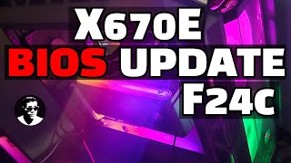 How to update the BIOS on your Gigabyte X670E Aorus Master Motherboard F24c [upl. by Erodoeht121]