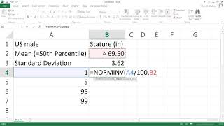 Anthropometric Data Conversion Using MS Excel [upl. by Wiencke]