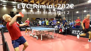 European Veterans Championships 2022 Knockout Stage Part 2 EVC2022 Rimini [upl. by Caresa]