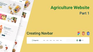 Navbar Using HTML CSS in Nepali  Agriculture Website  Part 1 [upl. by Betti]