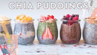 5 CHIA PUDDINGS with So Delicious  VEGAN RECIPE  HONEYSUCKLE [upl. by Haim342]