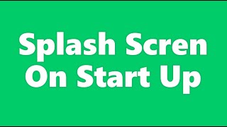 WPF  SplashScreen  HD  Adding Splash screen in WPF [upl. by Odravde]