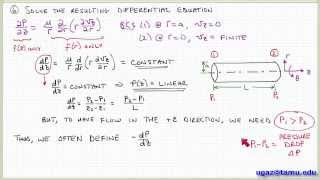 Applying the NavierStokes Equations part 3  Lecture 48  Chemical Engineering Fluid Mechanics [upl. by Daria]