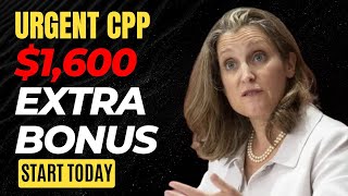 URGENT CPP STARTED WITH EXTRA BONUS TO ARRIVE millions of people 1600 SEE IF YOU QUALIFY [upl. by Gayleen]