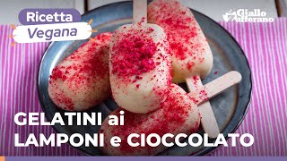 GELATINI ai LAMPONI e CIOCCOLATO per una merenda VEGANA e super GOLOSA🤤🍦🤍❤️ [upl. by Adim]