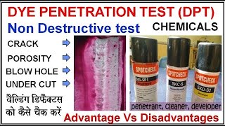 DPT Testing  Dye penetrant testing DPT  Welding testing dpttest dyepenetranttesting trending [upl. by Paris]