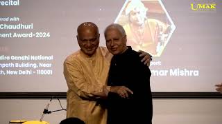 UMAK Festival 2024  lifetime achievement award  Pandit Satish Vyas [upl. by Norven545]