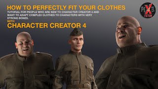 How to Fit Perfectly Cloth with Character Creator 4 [upl. by Anasiul]