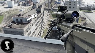 Highrise Rooftop Sniper Mission OVERPOWERED 1500 RIFLE [upl. by Nirre366]