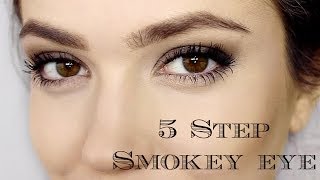 Day Smokey Eye  5 Steps  Makeup Tutorial [upl. by Eliza]