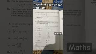 Important question class12th maths net partice paperexam [upl. by Rettuc]