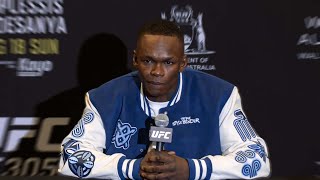 Israel Adesanya PostFight Press Conference  UFC 305 [upl. by Christensen]