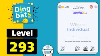 Dingbats Level 293 Witted Individual Walkthrough [upl. by Schafer]