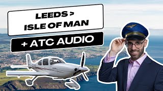 Leeds to Isle of Man Ronaldsway EGNS Runway 08 Flight  Cockpit Audio [upl. by Enyallij716]