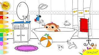 StoryZoo  Lekker kleuren  Toby in bad 🛁 [upl. by Naols]