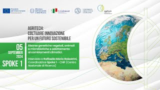 Spoke 1  Intervista a Raffaella Maria Balestrini CNR  Coordinatrice Spoke 1 Agritech [upl. by Sension174]