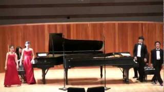 Piano 8 hands Danse macabre Aspen Music festival 2011 [upl. by Haila]