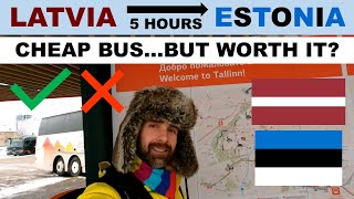 £9 bus from RIGA Latvia to TALLINN Estonia [upl. by Odnesor]