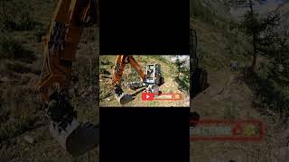 Schreitbagger climbing and on the way menzigombauer extrem excavator [upl. by Sturrock]