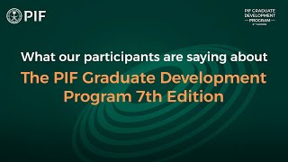 PIF Graduate Development Program  Seventh Edition Testimonials [upl. by Arikehs]