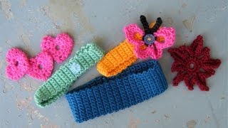 How to crochet a basic headband or hairband easy [upl. by Tomasz]