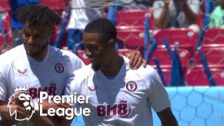 Ezri Konsas effort gives Villa life against Brentford  Premier League Summer Series  NBC Sports [upl. by Roinuj]