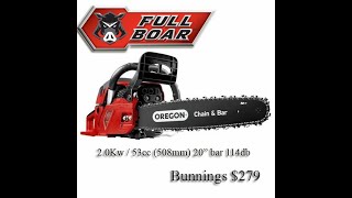 Full Boar Chainsaw 53cc 508mm 20 bar [upl. by Alexine]