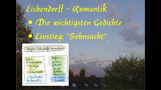 Eichendorff Gedichte Teil 1 Einstieg mit „Sehnsucht“  Kennzeichen der Romantik [upl. by Hoffman]