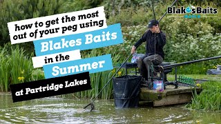 Pole Fishing  How to get the most out of your peg using Blakes Baits in the Summer Partridge Lakes [upl. by Mars]