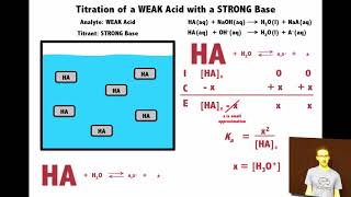 Weak Acid Strong Base Titration Particle View [upl. by Llebpmac295]